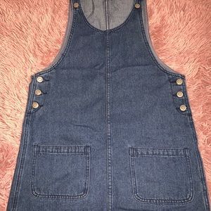 Denim Blue Overall mini Dress
